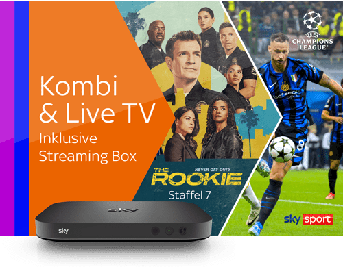 Sky X Kombi & Live TV + Streaming Box Angebot