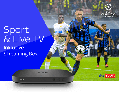 Sky X Sport & Live TV + Streaming Box Angebot